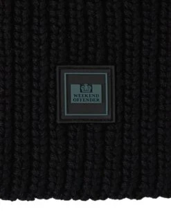 Weekend Offender Oden Rib Balaclava Black -Clothing Shop ACAW23 05 ODEN BLACK 0764