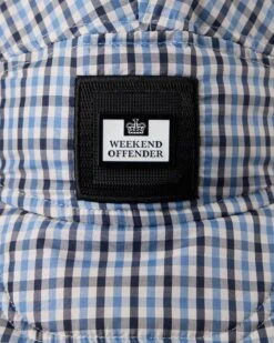 Weekend Offender Zabit Peaked Trapper Hat Blue House Check 6 Weekend Offender Zabit Peaked Trapper Hat Blue House Check -Clothing Shop ACAW23 07 ZABIT BLUE HOUSE CHECK 0695