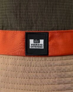 Weekend Offender Mermerli Bucket Hat Castle Green -Clothing Shop ACSS2409 MERMERLI CASTLE GREEN COGNAC 3112