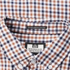 Weekend Offender Check Shirt Woody Check -Clothing Shop AW20 SHAW20 02 WOODY CHECK WOODY CHECK DETAIL 1