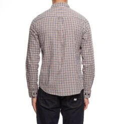 Weekend Offender Check Shirt Woody Check -Clothing Shop AW20 SHAW20 02 WOODY CHECK WOODY CHECK MODEL BACK