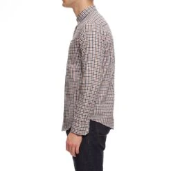 Weekend Offender Check Shirt Woody Check -Clothing Shop AW20 SHAW20 02 WOODY CHECK WOODY CHECK MODEL SIDE