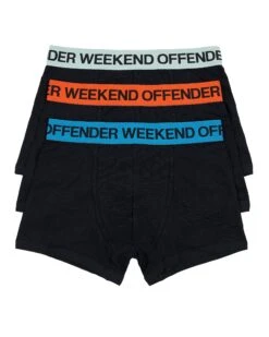 Weekend Offender Boxer Shorts Pack Of 3 Orange Peel/ Azure Blue/ Mint Tea Green