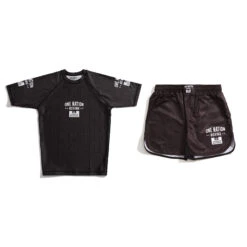 Weekend Offender One Nation Rashguard And Shorts Set Black -Clothing Shop Black One Nation Combo 2