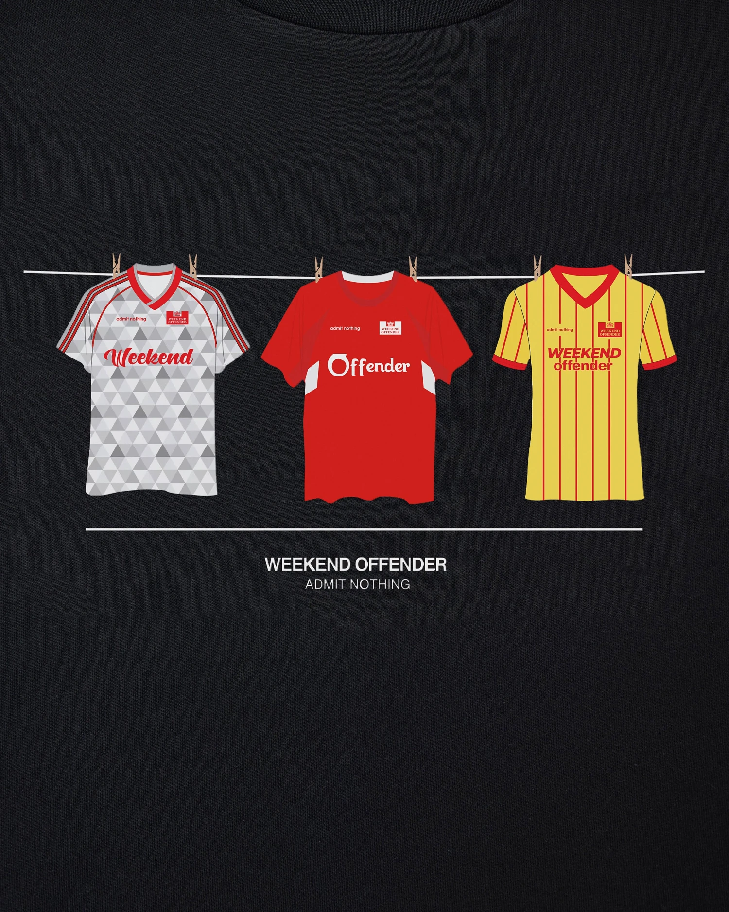 Weekend Offender Liverpool Shirts T-Shirt Black 3 Weekend Offender Liverpool Shirts T-Shirt Black - Image 3