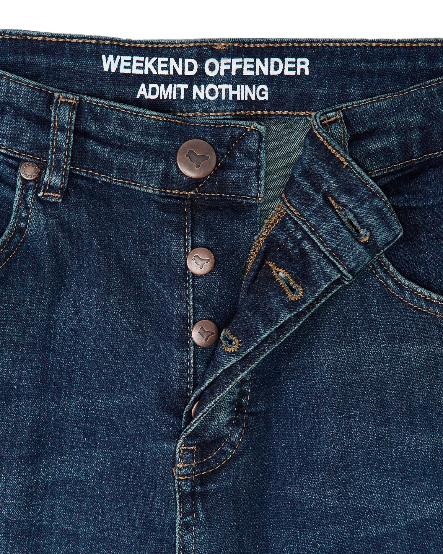 Weekend Offender 444 Easy Dark Vintage Denim Jeans 6 Weekend Offender 444 Easy Dark Vintage Denim Jeans - Image 6