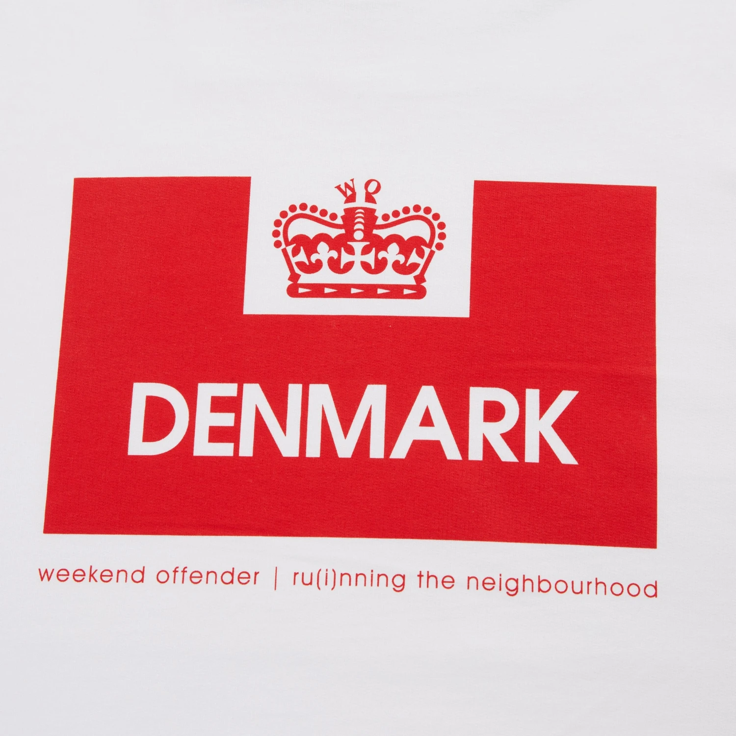 Weekend Offender Euro Series Denmark T-Shirt White 2 Weekend Offender Euro Series Denmark T-Shirt White - Image 2