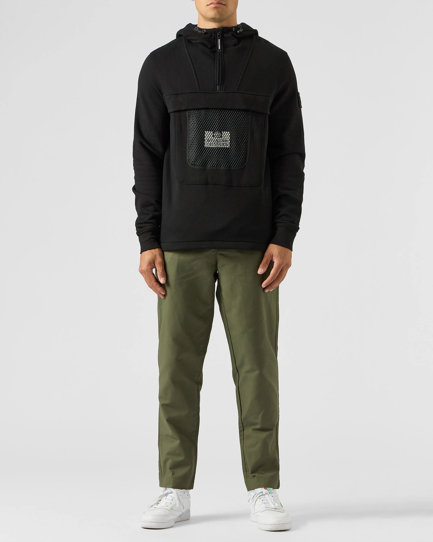 Weekend Offender Tanzmann Mesh Pocket Hoodie Black 3 Weekend Offender Tanzmann Mesh Pocket Hoodie Black - Image 3