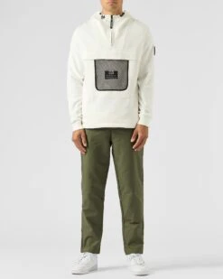 Weekend Offender Tanzmann Mesh Pocket Hoodie Winter White 9 Weekend Offender Tanzmann Mesh Pocket Hoodie Winter White -Clothing Shop HDAW2308 TANZMANN WINTER WHITE 1935 MODEL