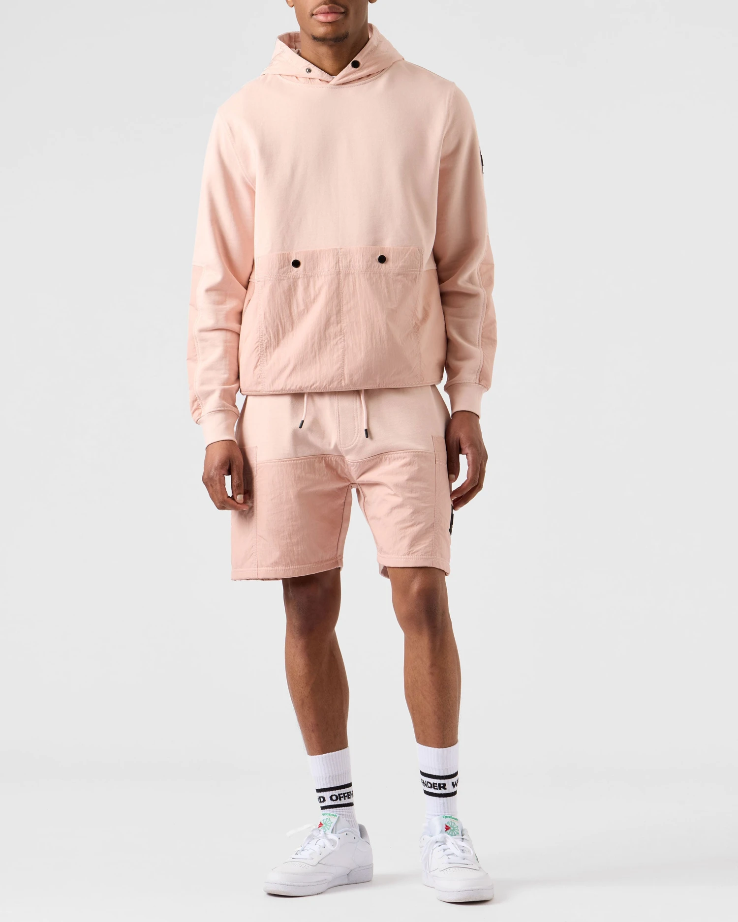 Weekend Offender Murata Pocket Hoodie Rosewater 2 Weekend Offender Murata Pocket Hoodie Rosewater - Image 2