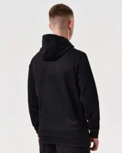 Weekend Offender Ribbe Hoodie Black -Clothing Shop HDSS2401 RIBBE BLACK 6366 MODEL