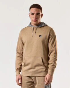Weekend Offender Mernieres Hoodie Cognac Brown -Clothing Shop HDSS2402 MERNIERES COGNAC 4955 MODEL