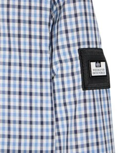 Weekend Offender Campbell Harrington Jacket Blue House Check 15 Weekend Offender Campbell Harrington Jacket Blue House Check -Clothing Shop JKAW23 09 CAMPBELL BLUE HOUSE CHECK 2077