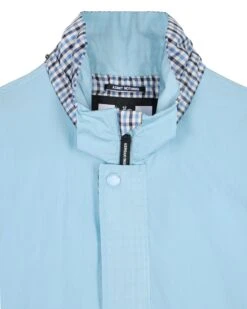 Weekend Offender Saunders Parachute Jacket Winter Sky/Blue House Check -Clothing Shop JKAW23 10 SAUNDERS WINTER SKY 2968