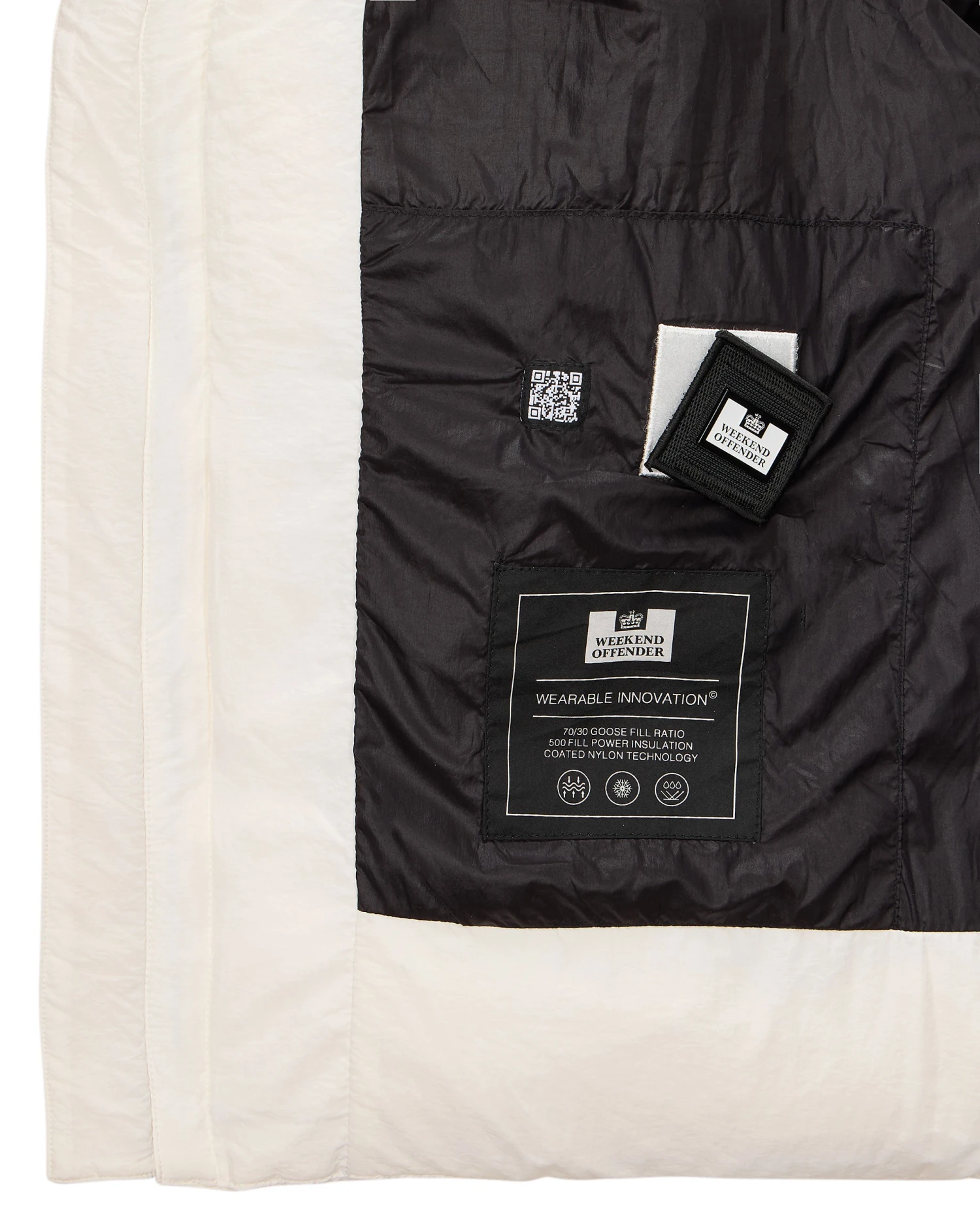 Weekend Offender Amsterdam Down Jacket Winter White 9 Weekend Offender Amsterdam Down Jacket Winter White - Image 9