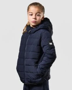 Weekend Offender Kids La Guardia Puffer Jacket Navy -Clothing Shop JKAW2301 LA GUARDIA NAVY 0796 KIDS