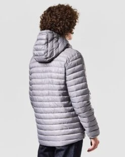 Weekend Offender Browne Packable Jacket Light Grey -Clothing Shop JKAW2304 BROWNE LIGHT GREY 1427 MODEL