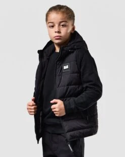 Weekend Offender Kids Toronto Gilet Black -Clothing Shop JKAW2307 TORONTO BLACK 0843 KIDS