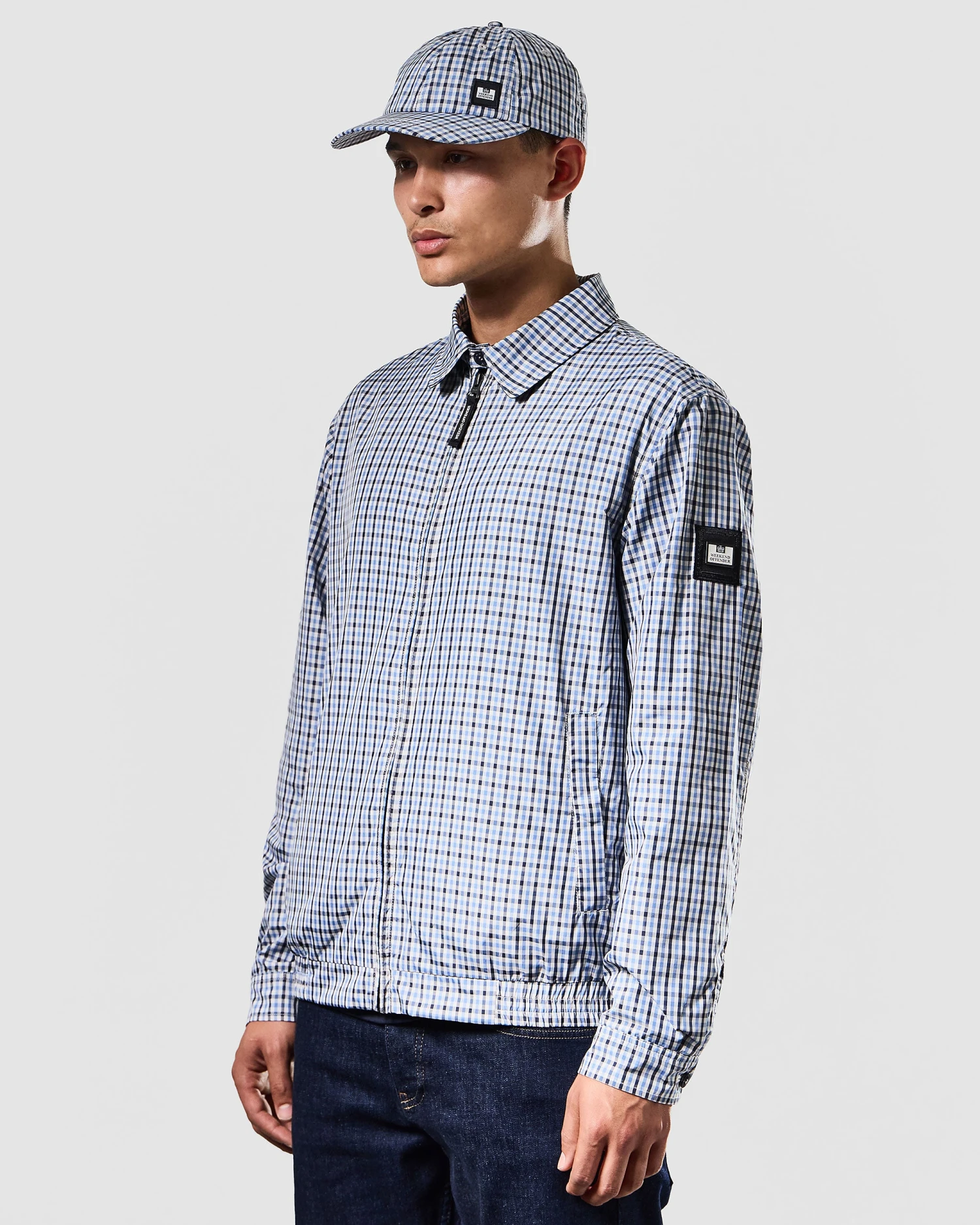 Weekend Offender Campbell Harrington Jacket Blue House Check 2 Weekend Offender Campbell Harrington Jacket Blue House Check - Image 2