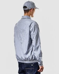 Weekend Offender Campbell Harrington Jacket Blue House Check 13 Weekend Offender Campbell Harrington Jacket Blue House Check -Clothing Shop JKAW2309 CAMPBELL BLUE CHECK 1109 MODEL