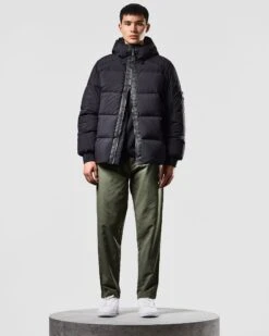 Weekend Offender Amsterdam Down Jacket Black -Clothing Shop JKAW2313 AMSTERDAM BLACK 1424 MODEL