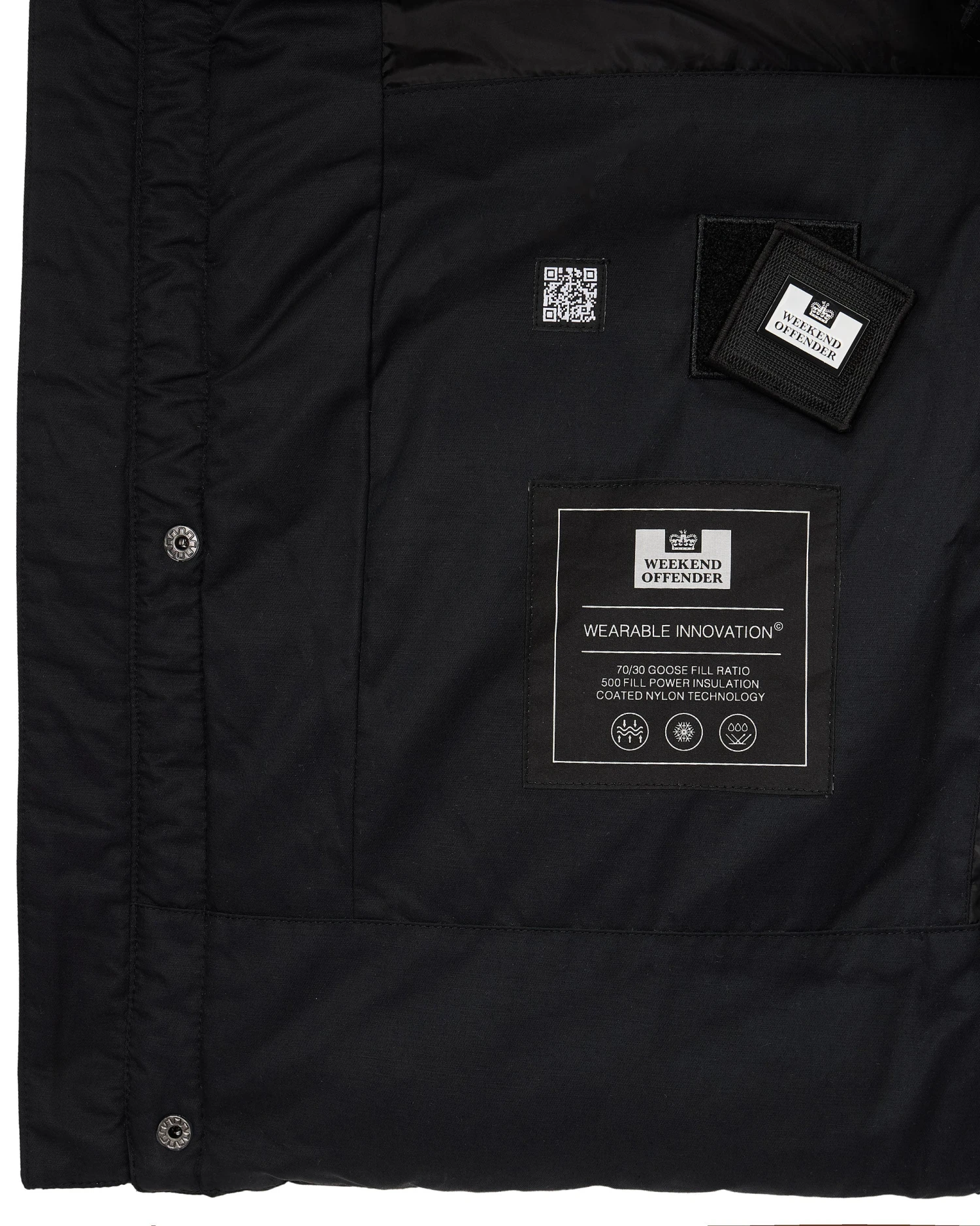 Weekend Offender Storm Down Jacket Black 6 Weekend Offender Storm Down Jacket Black - Image 6