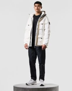 Weekend Offender Engberg Parka Down Jacket Winter White -Clothing Shop JKAW2317 ENGBERG WINTER WHITE 1330 MODEL