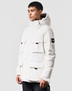 Weekend Offender Engberg Parka Down Jacket Winter White -Clothing Shop JKAW2317 ENGBERG WINTER WHITE 1337 MODEL