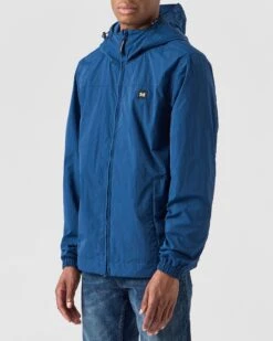 Weekend Offender Plex Windbreaker Jacket Juniper Blue -Clothing Shop JKAW2319 PLEX JUNIPER 0117 MODEL