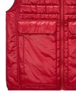Weekend Offender Scardina Packable Gilet Scarlet Red -Clothing Shop JKAW2321 SCARDINA SCARLET5267