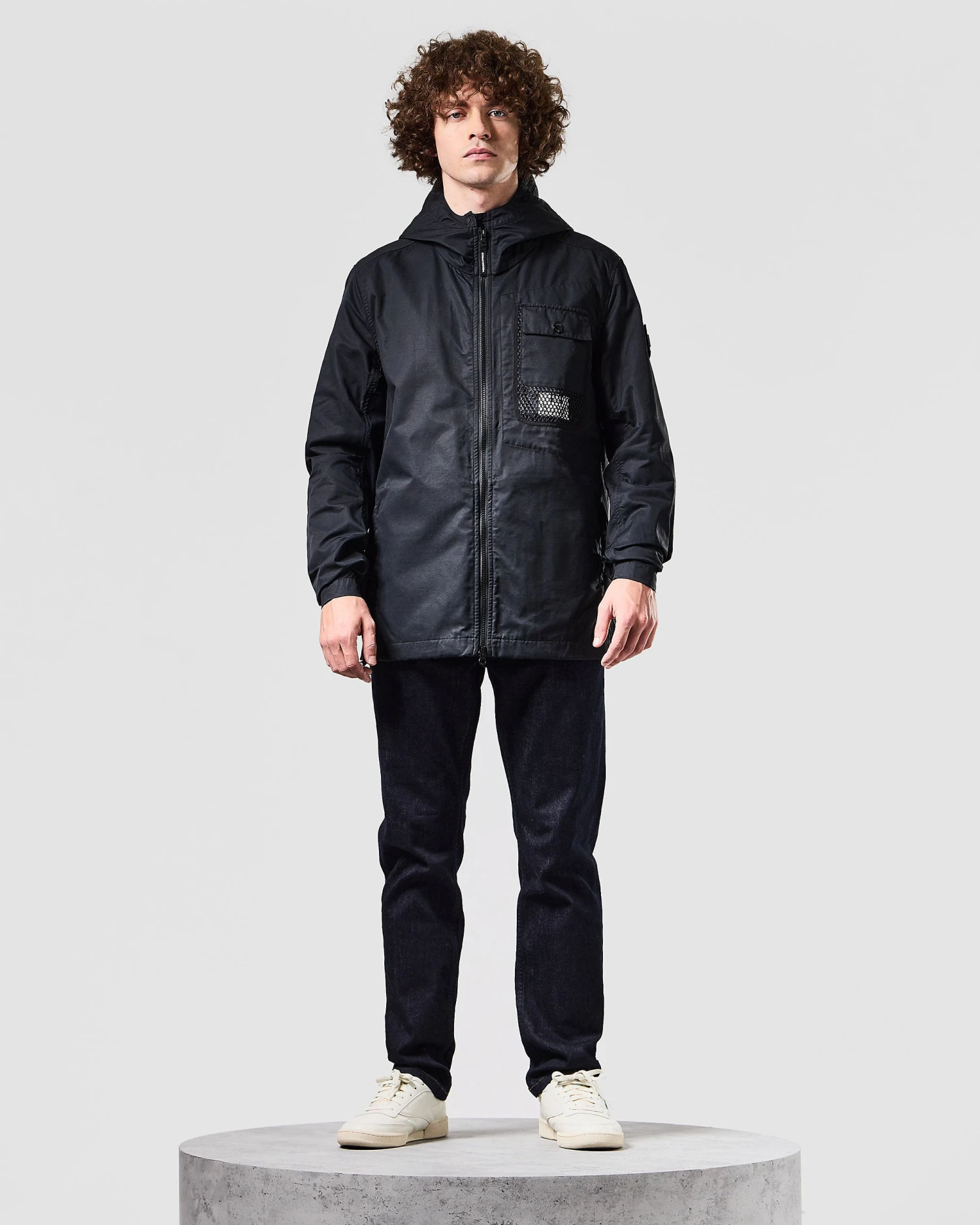 Weekend Offender Seinfeld Mesh Pocket Field Jacket Black 3 Weekend Offender Seinfeld Mesh Pocket Field Jacket Black - Image 3