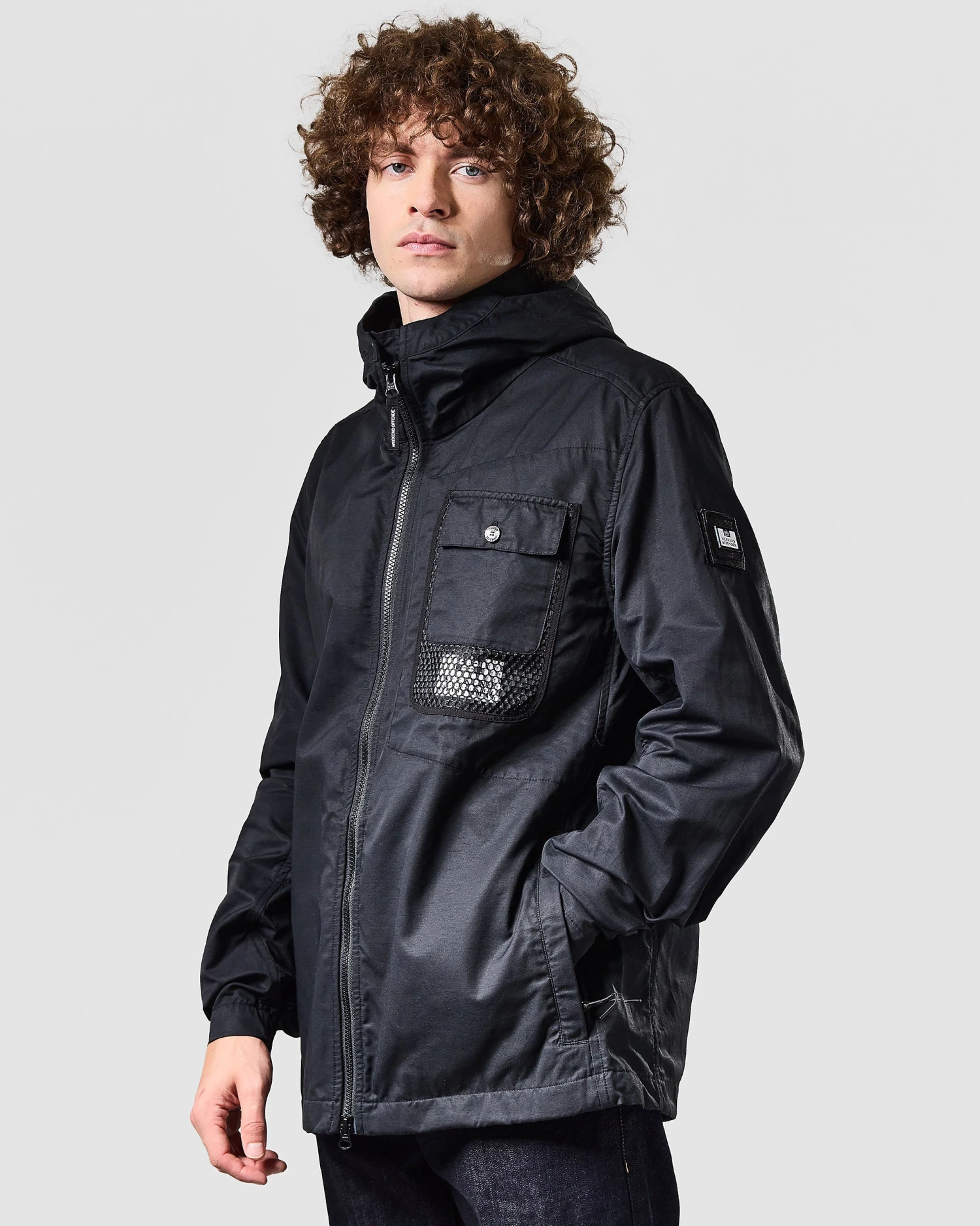 Weekend Offender Seinfeld Mesh Pocket Field Jacket Black 2 Weekend Offender Seinfeld Mesh Pocket Field Jacket Black - Image 2