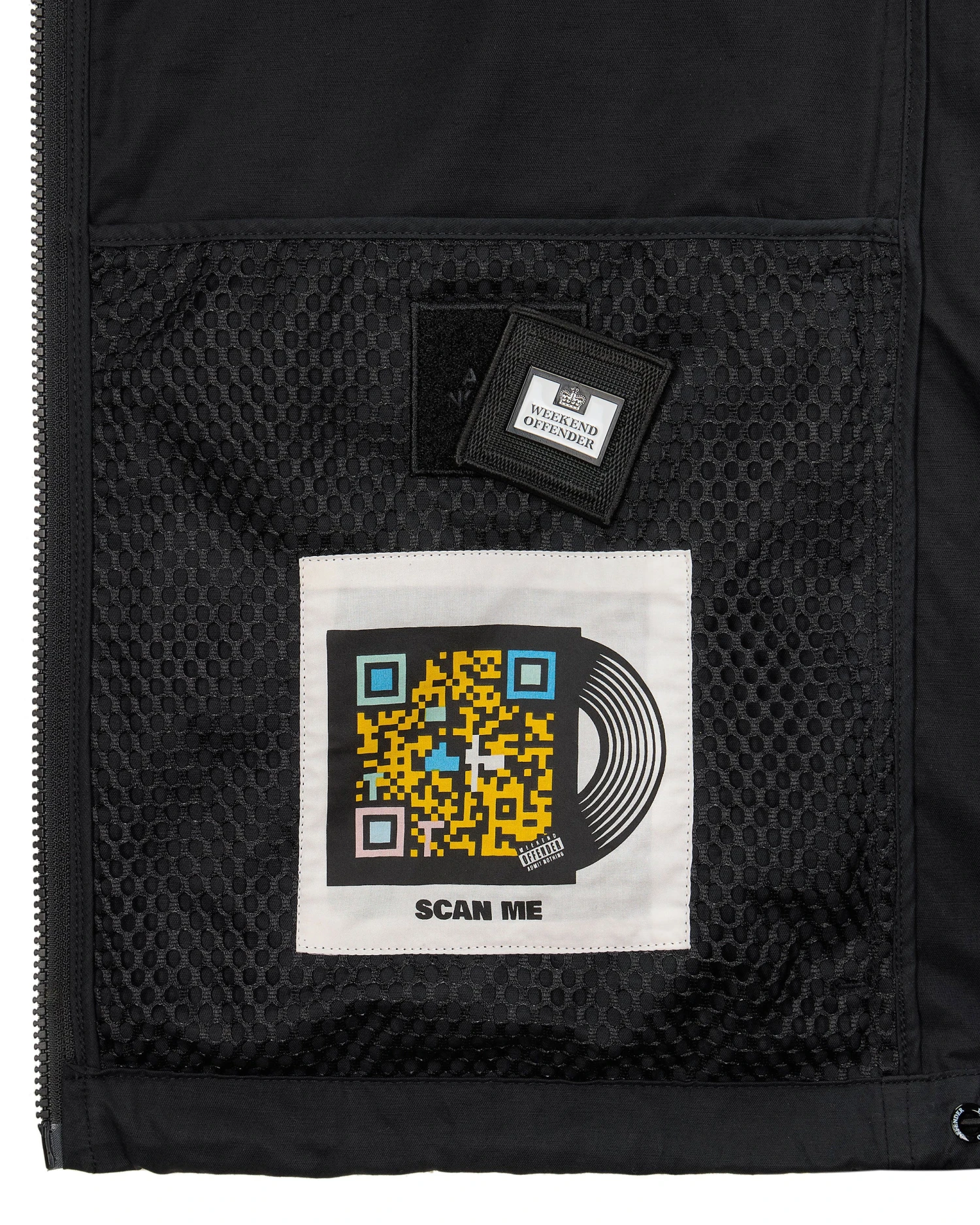 Weekend Offender Seinfeld Mesh Pocket Field Jacket Black 10 Weekend Offender Seinfeld Mesh Pocket Field Jacket Black - Image 10