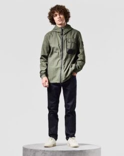 Weekend Offender Seinfeld Mesh Pocket Field Jacket Dark Green -Clothing Shop JKAW2334 SEINFELD DARK GREEN 1461 MODEL