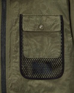 Weekend Offender Seinfeld Mesh Pocket Field Jacket Dark Green -Clothing Shop JKAW2334 SEINFELD DARK GREEN 5501