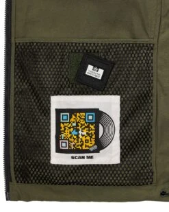 Weekend Offender Seinfeld Mesh Pocket Field Jacket Dark Green -Clothing Shop JKAW2334 SEINFELD DARK GREEN 5504