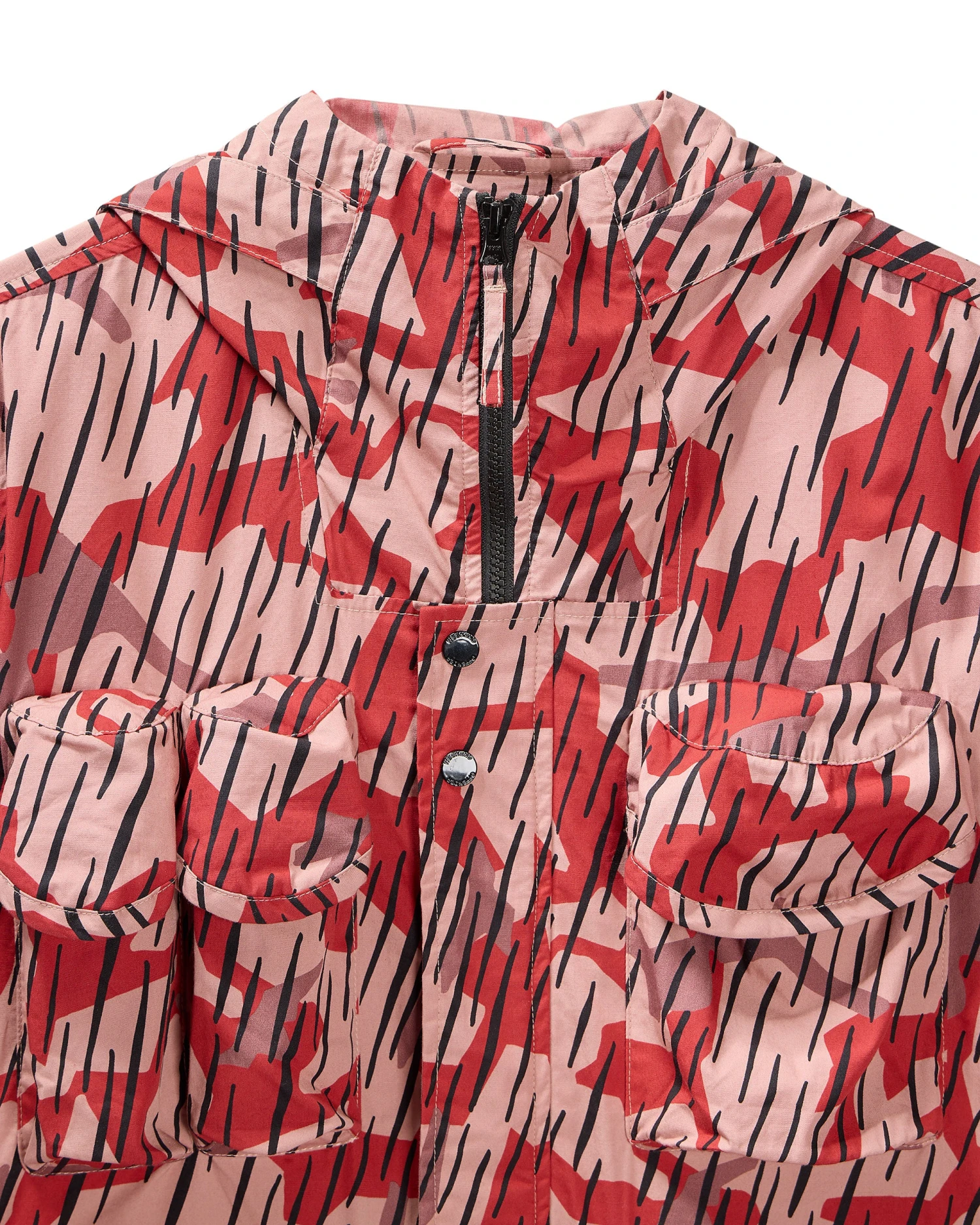 Weekend Offender Cotoca Field Jacket Blaze Red Rain Camo 6 Weekend Offender Cotoca Field Jacket Blaze Red Rain Camo - Image 6