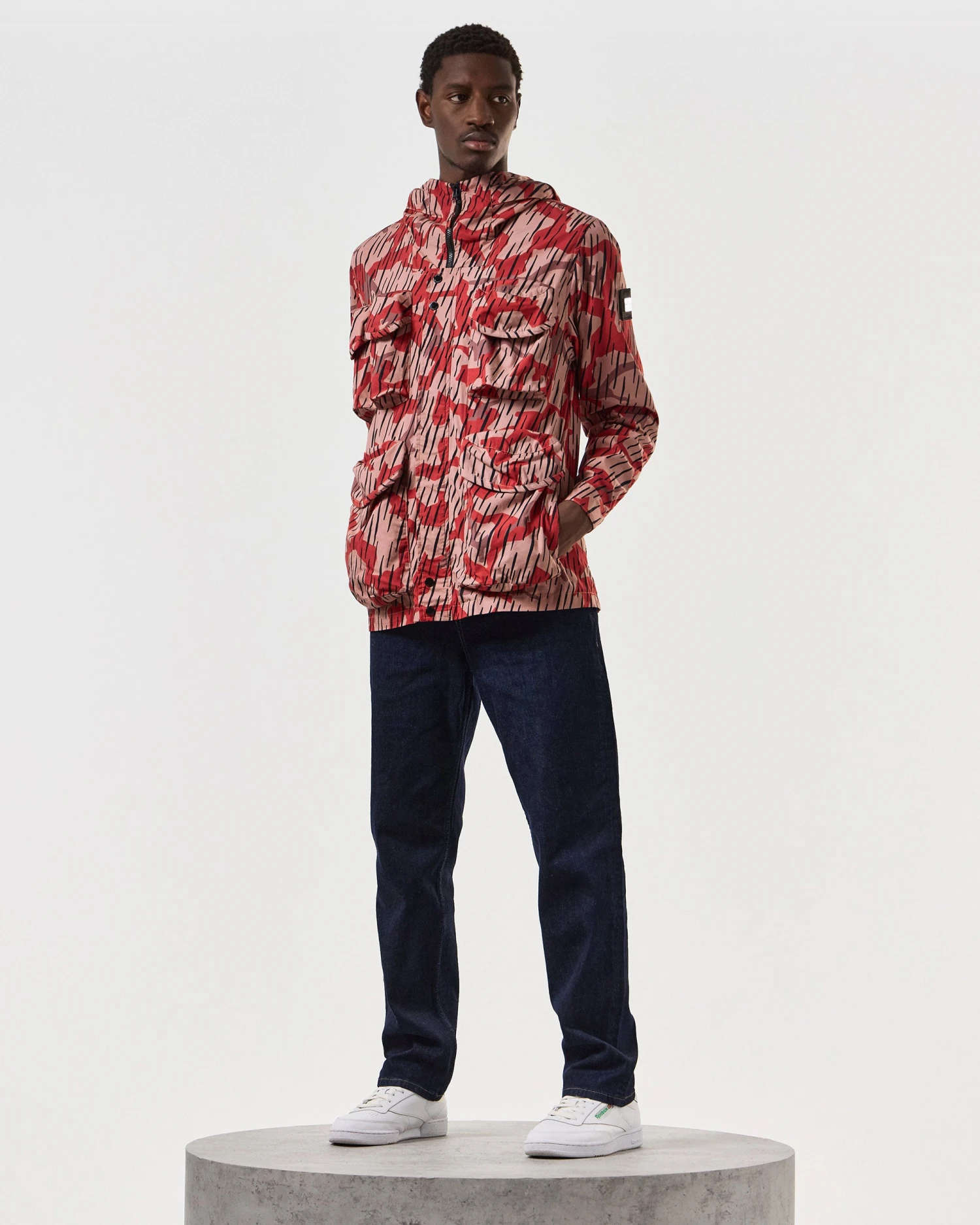 Weekend Offender Cotoca Field Jacket Blaze Red Rain Camo 2 Weekend Offender Cotoca Field Jacket Blaze Red Rain Camo - Image 2