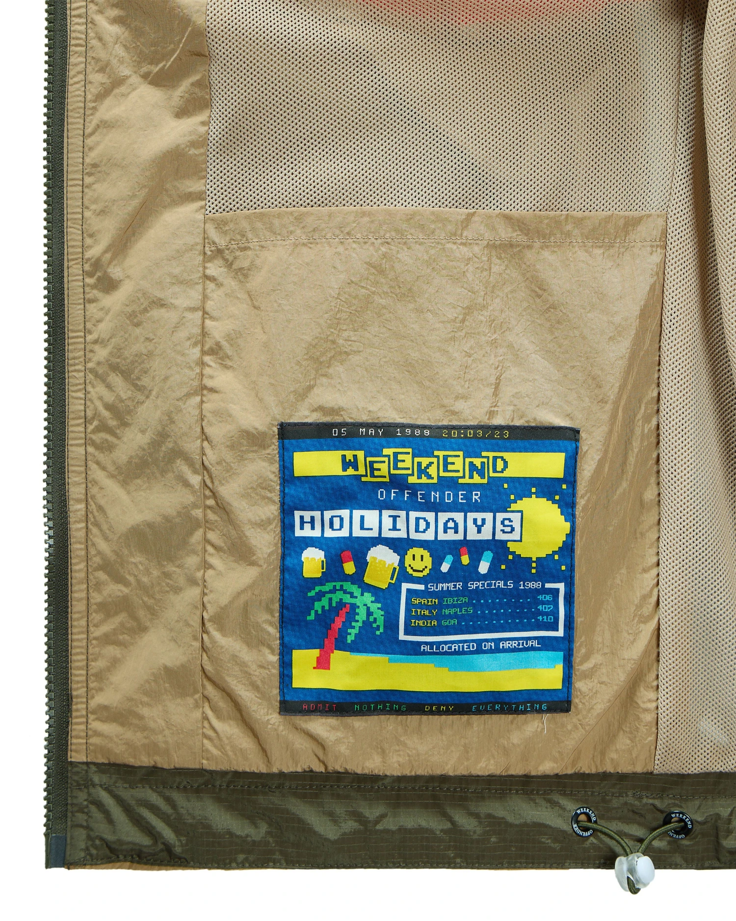 Weekend Offender Parissa Windbreaker Jacket Castle Green 7 Weekend Offender Parissa Windbreaker Jacket Castle Green - Image 7