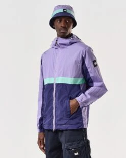 Weekend Offender Parissa Windbreaker Jacket Periwinkle/Bright Navy -Clothing Shop JKSS2412 PARISSA PERIWINKLE 7049