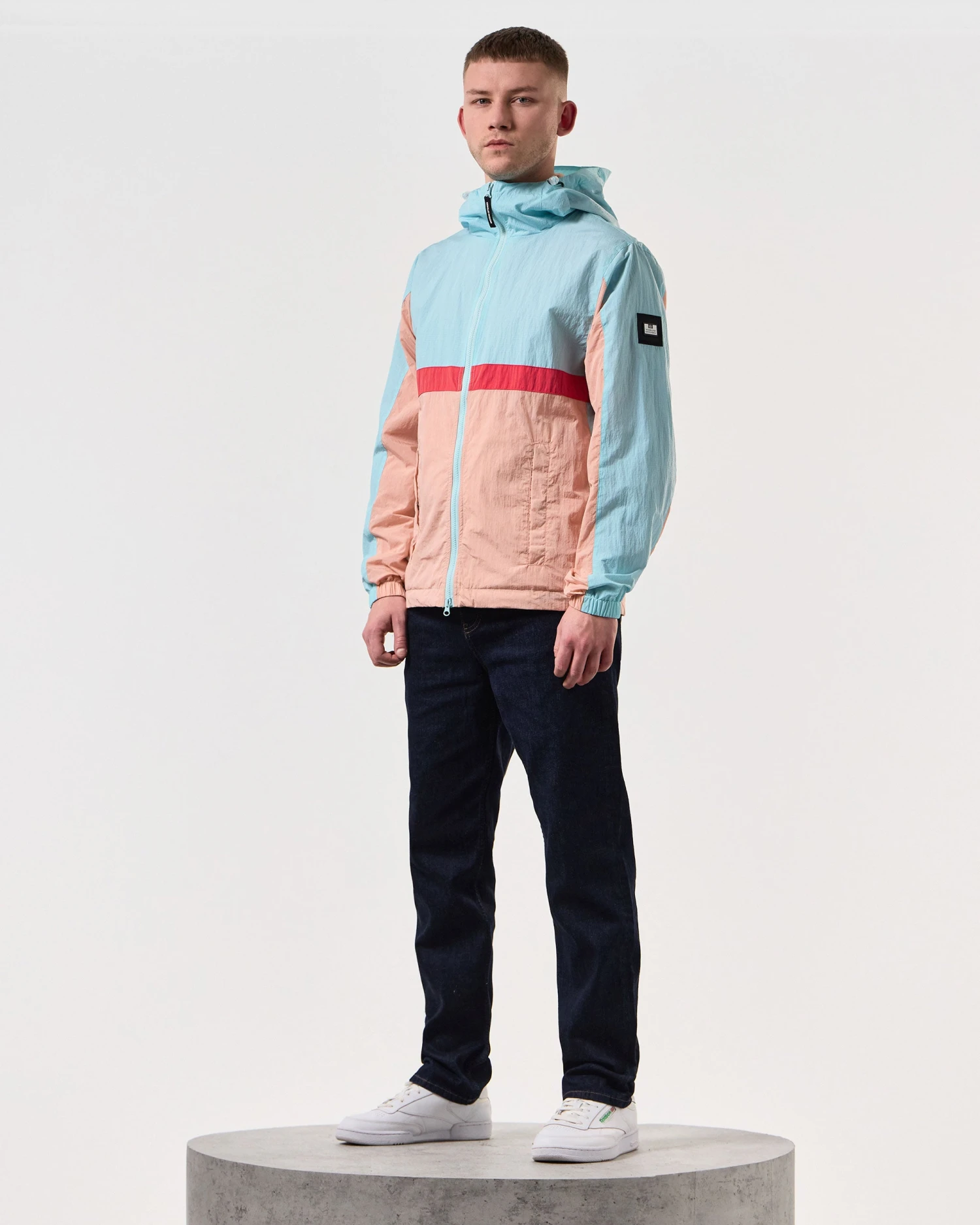 Weekend Offender Parissa Windbreaker Jacket Saltwater Blue 2 Weekend Offender Parissa Windbreaker Jacket Saltwater Blue - Image 2