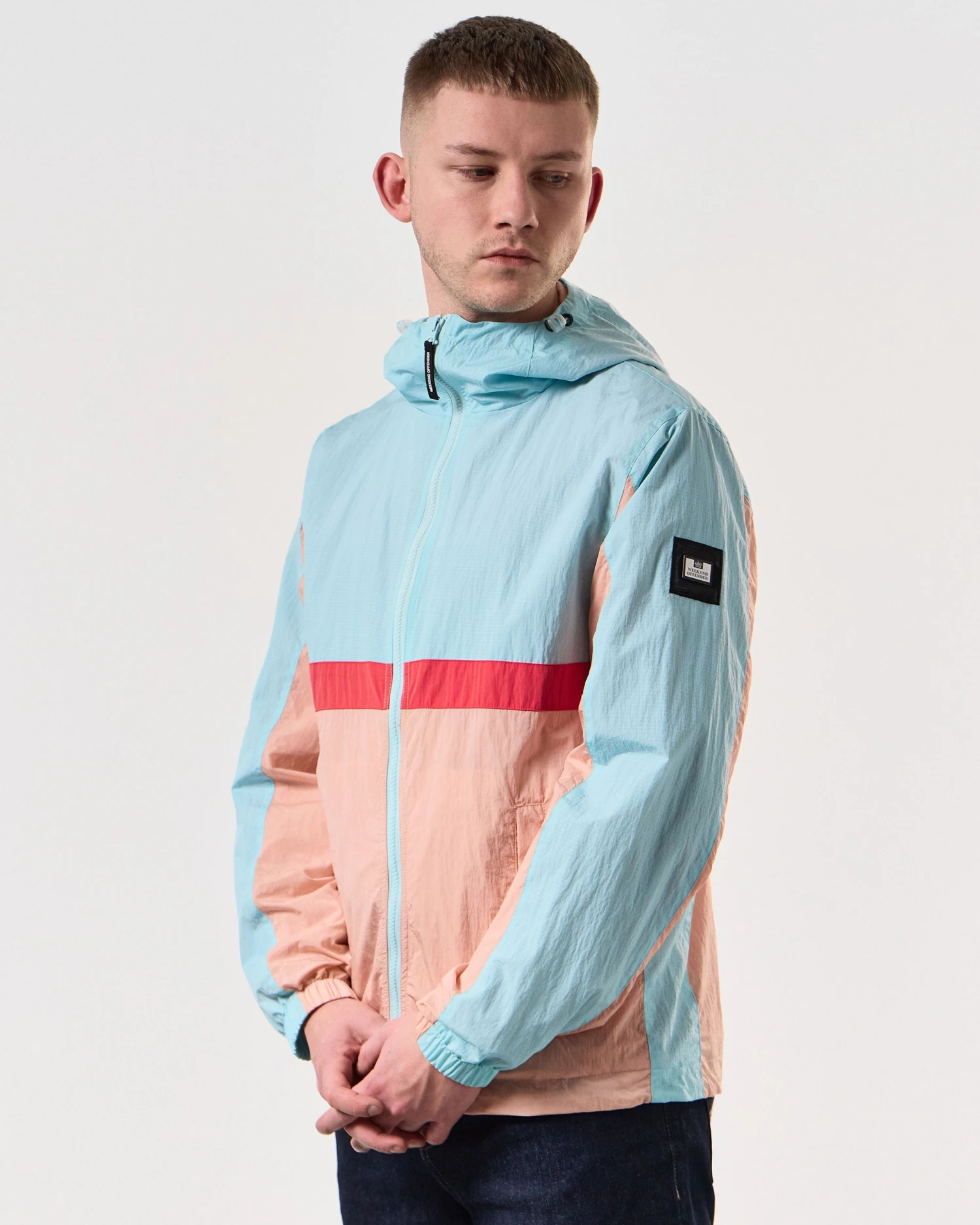 Weekend Offender Parissa Windbreaker Jacket Saltwater Blue 3 Weekend Offender Parissa Windbreaker Jacket Saltwater Blue - Image 3
