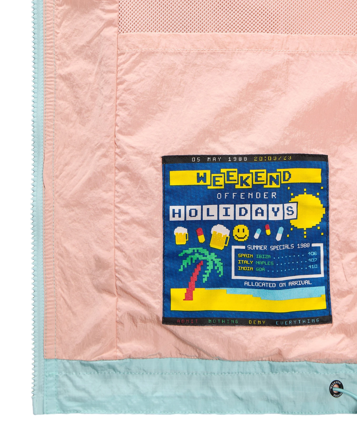 Weekend Offender Parissa Windbreaker Jacket Saltwater Blue 7 Weekend Offender Parissa Windbreaker Jacket Saltwater Blue - Image 7