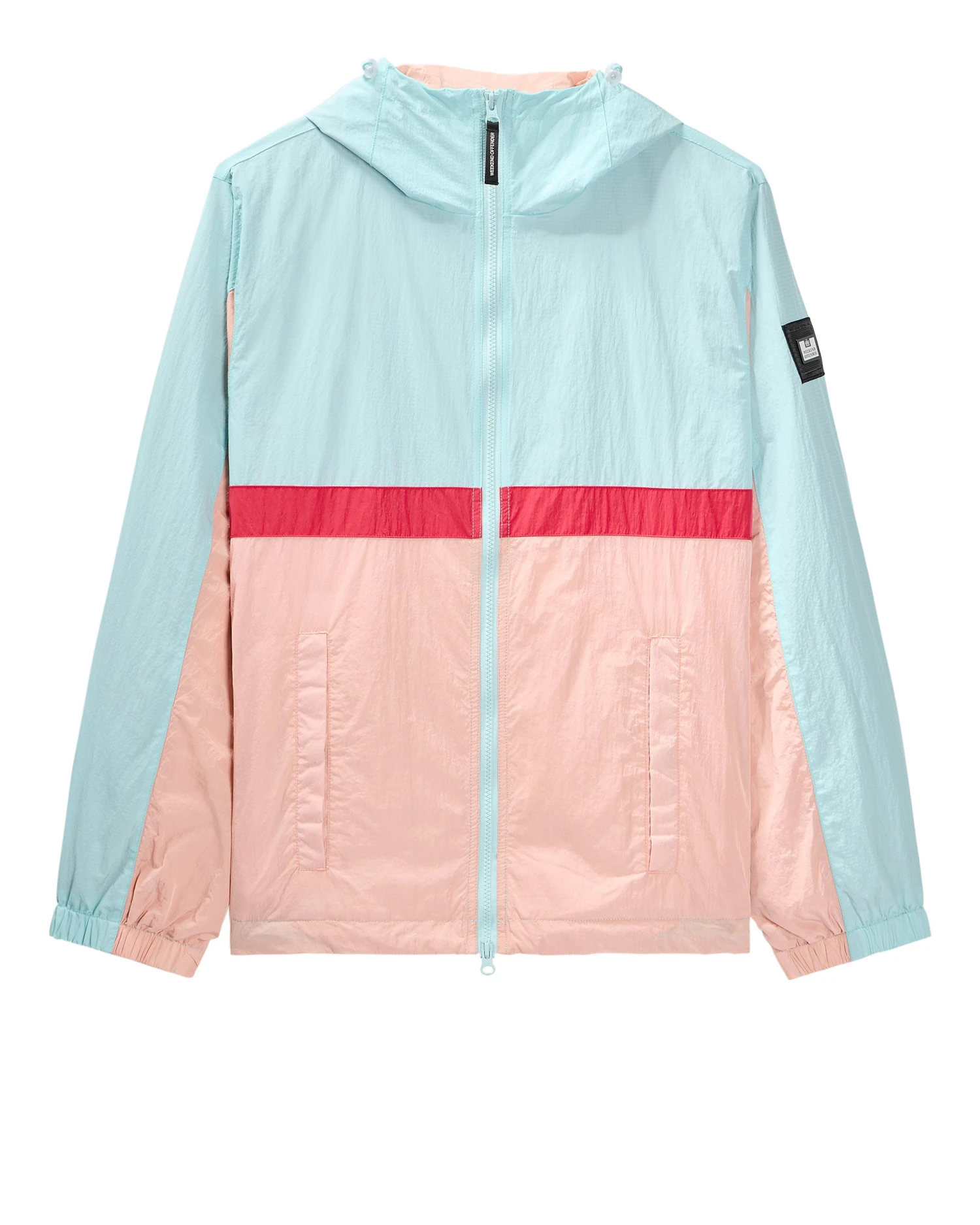 Weekend Offender Parissa Windbreaker Jacket Saltwater Blue 1 Weekend Offender Parissa Windbreaker Jacket Saltwater Blue