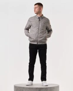Weekend Offender Kamares Harrington Jacket Mid House Check -Clothing Shop JKSS2413 KAMARES HOUSE CHECK 6307 MODEL