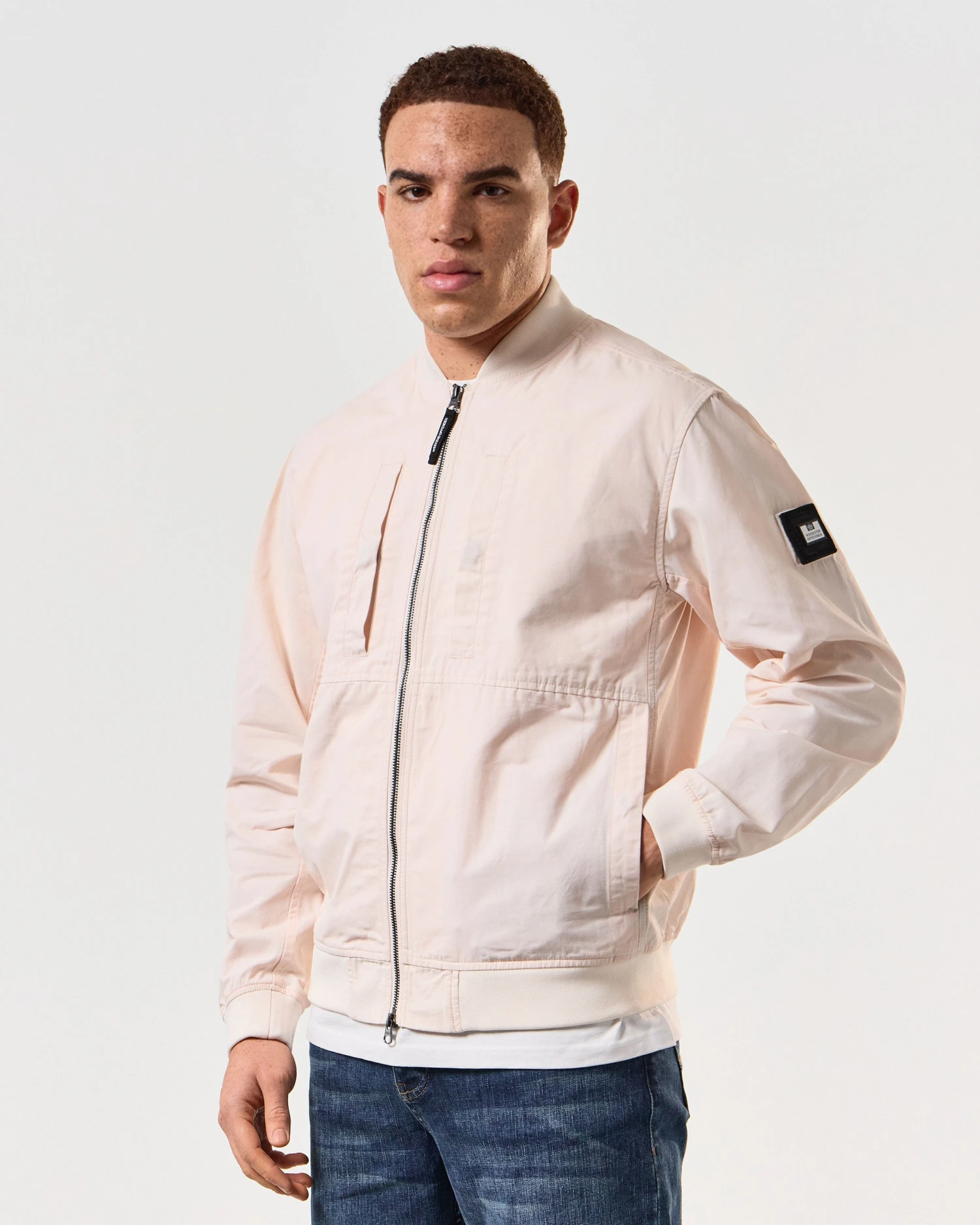 Weekend Offender Mulini Bomber Jacket Alabaster 3 Weekend Offender Mulini Bomber Jacket Alabaster - Image 3