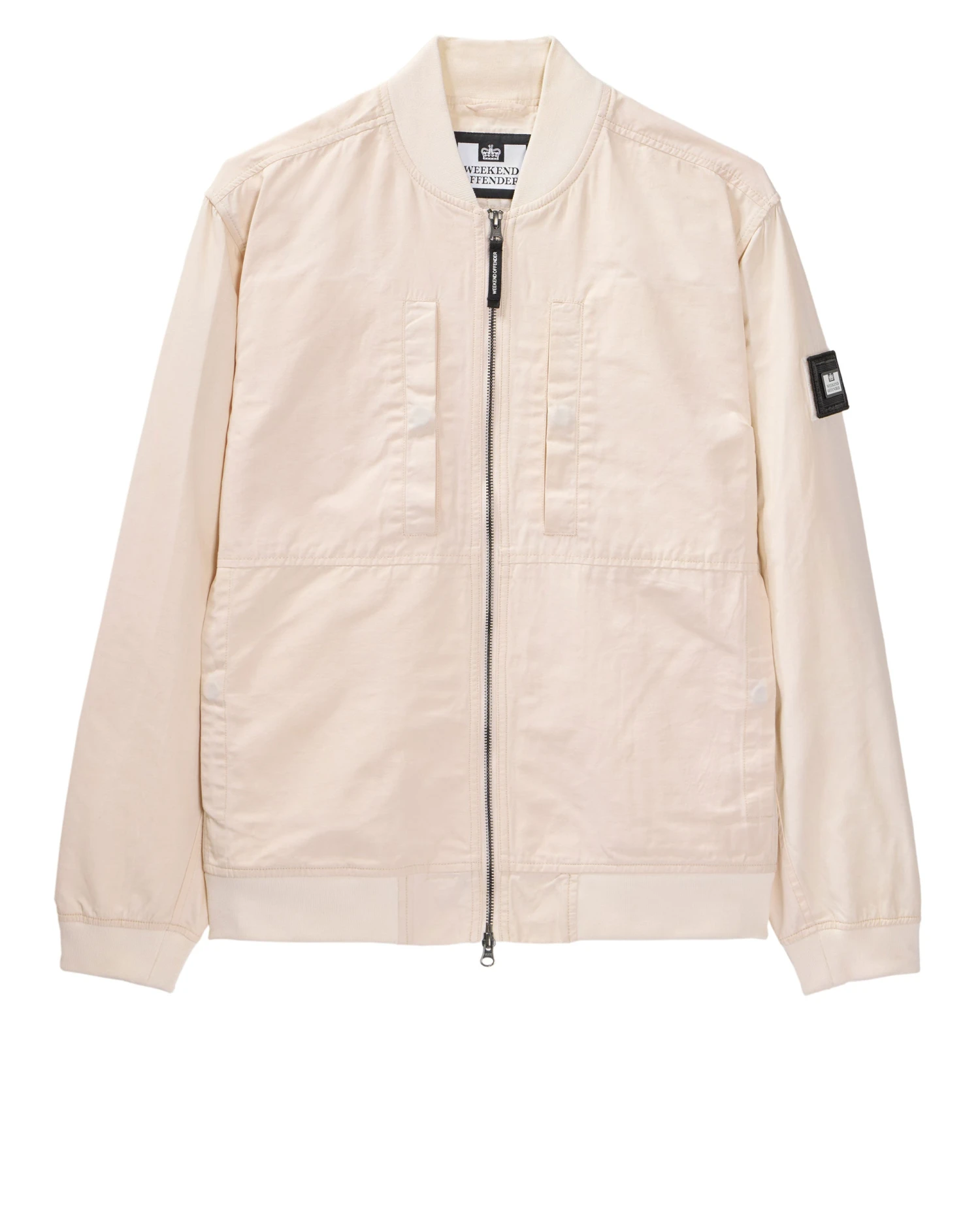 Weekend Offender Mulini Bomber Jacket Alabaster 1 Weekend Offender Mulini Bomber Jacket Alabaster