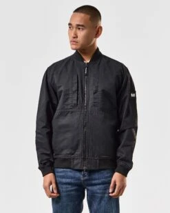 Weekend Offender Mulini Bomber Jacket Black -Clothing Shop JKSS2419 MULINI BLACK 4090 MODELWO
