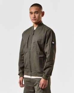 Weekend Offender Mulini Bomber Jacket Castle Green -Clothing Shop JKSS2419 MULINI CASTLE GREEN 4024 MODELWO FIX