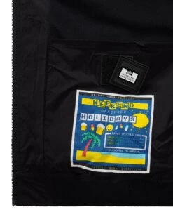 Weekend Offender Hulopoe Bomber Jacket Black -Clothing Shop JKSS2423 HULOPOE BLACK 9490